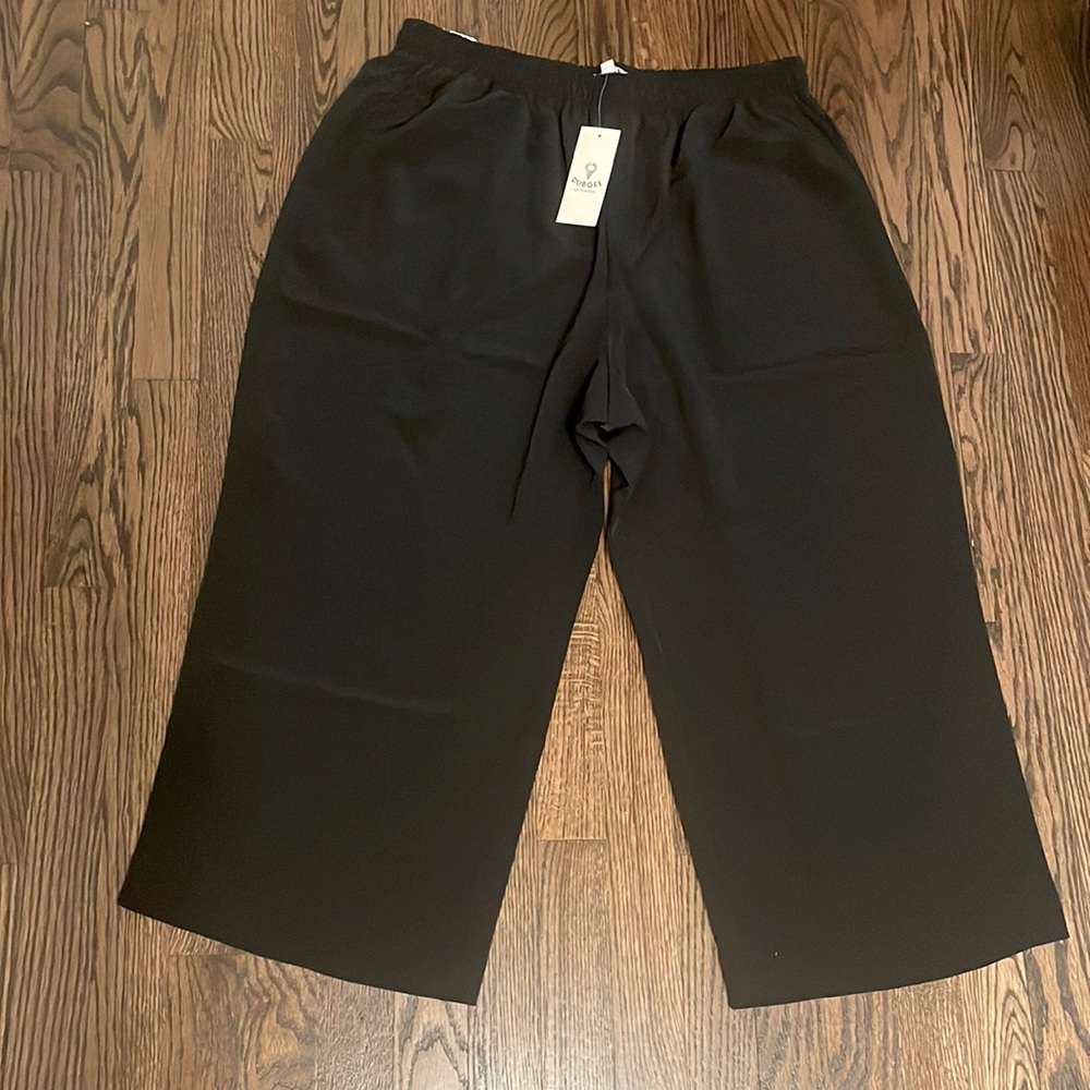 Dubgee cropped wide leg flowy pants
